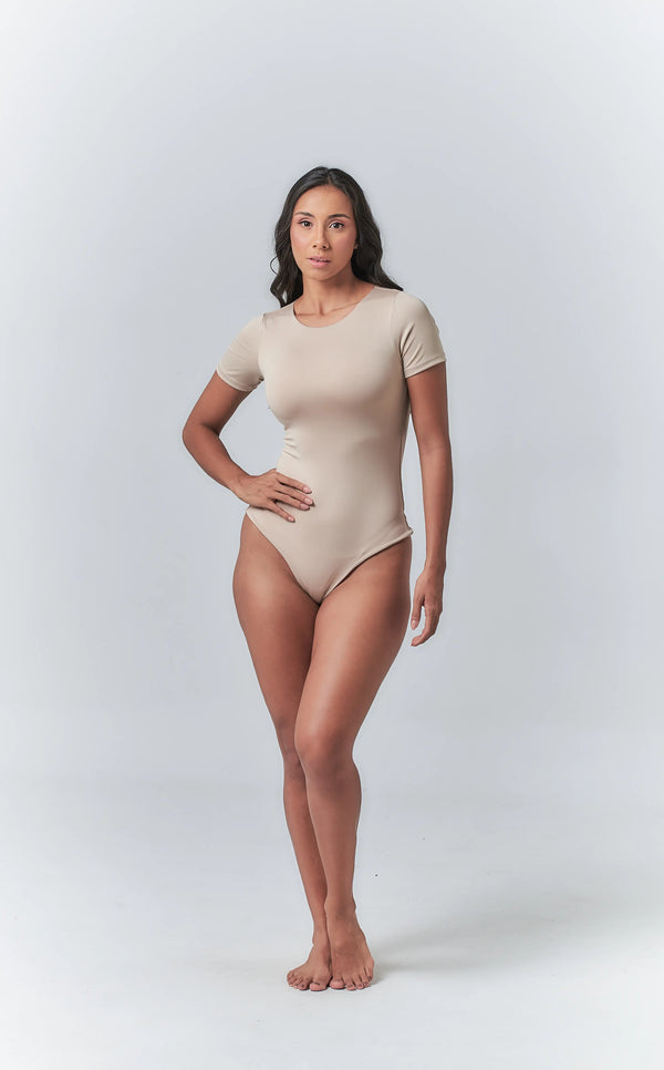 Body manga corta talla L Nude